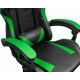 Aga Spielstuhl, Bürostuhl,Drehbarer Spielstuhl,Gamingstuhl, Racing Schreibtischstuhl Chefsessel Schwarz - Grün