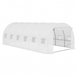 Aga Garten-Foliengewächshaus Polytunnel Folienhaus Pflanzenhaus 6x3x2 m Transparent