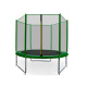 Aga SPORT PRO Trampolin 180 cm 6 ft Dunkelgrün + Schutznetz