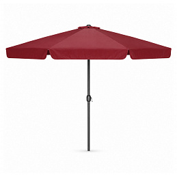 Linder Exclusiv Sonnenschirm, Gartenschirm Ø 400 cm,mit Kurbelmechanismus, Burgund