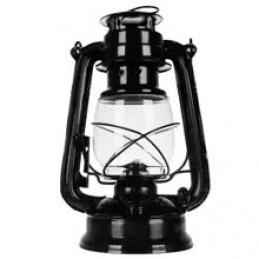 Kerosene Lamp Petroleumlampe Vintage-Öllampe Europäischen Stil Tragbare Outdoor Camping Lichter 24 cm Schwarz