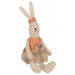 Zajączek materiałowy dziewczynka 32 cm