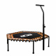 Aga FITNESS Trampolin 130 cm Orange + Griff