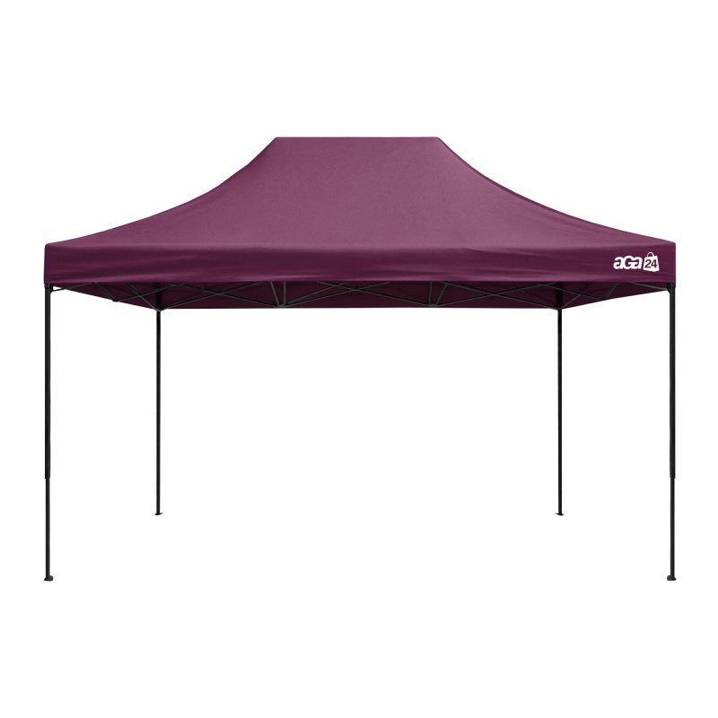 Aga Verkaufsstand 1S 3x4,5 m Dunkelrot