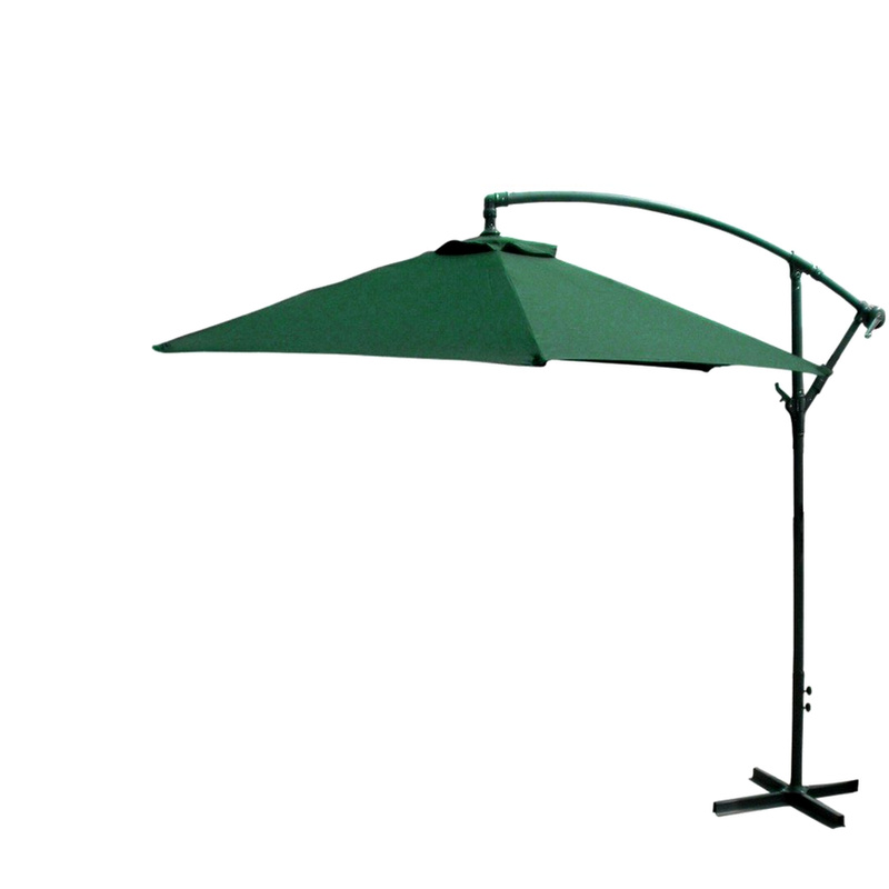 Linder Exclusiv Freischwingender Garten Sonnenschirm MC2005 300 cm Grün