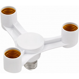 Redukce pro LED E27 - 3xE27 široká