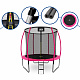Aga SPORT EXCLUSIVE Trampolin 244 cm 8 ft Rosa, Kindertrampolin, Gartentrampolin mit Sicherheitsnetz + Schutznetz + Leiter