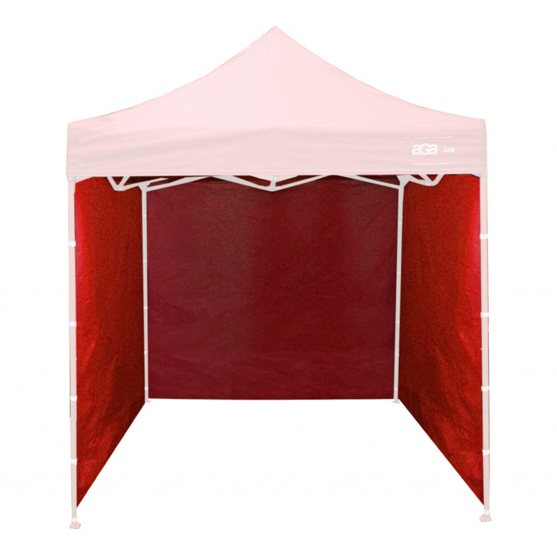 Aga Seitenwände für Verkaufsstand 3x3m Rot