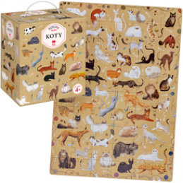 CzuCzu Puzzlove Duże puzzle KOTY 60 elementów ZA5618 uniwersalny