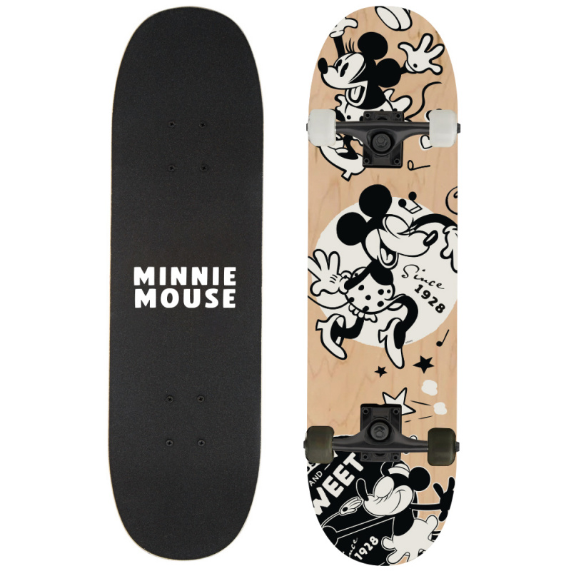 VELKÝ DŘEVĚNÝ SKATEBOARD D100 MINNIE CLASSIC