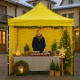 Aga Pavillon, Pop-up-Pavillon, Partyzelte, Faltpavillon  3x3m Gelb