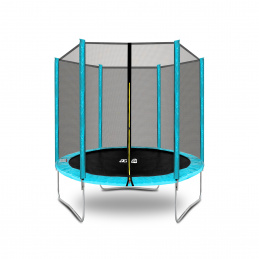 Aga SPORT TOP Trampolin 180 cm Hellblau + Sicherheitsnetz