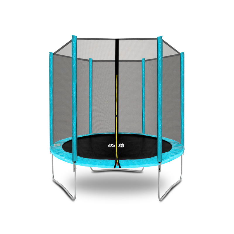 Aga SPORT TOP Trampolin 180 cm Hellblau + Sicherheitsnetz