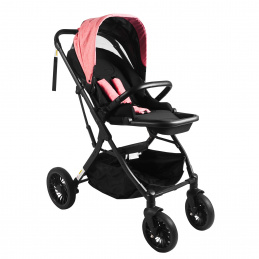 Aga Sportwagen Schwarz/Rosa