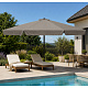 Linder Exclusiv Sonnenschirm, Gartenschirm 400 cm Taupe