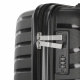 Aga Travel Reisekofferset, Kofferset  MR4677 Schwarz, Hartschale, TSA, 4 Rollen, Reisekoffer, Koffer
