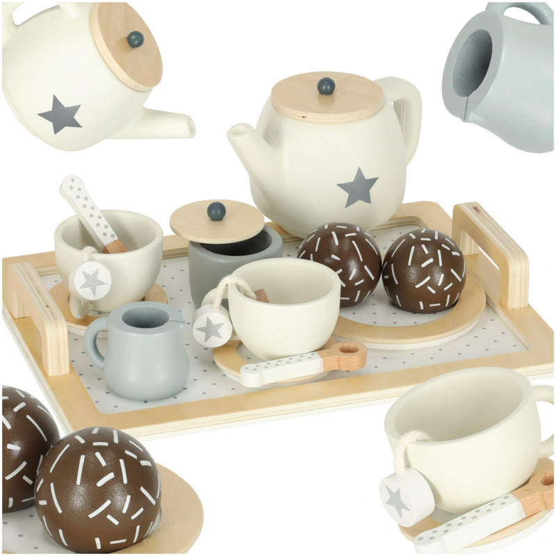 Aga Tee- und Kaffeeservice aus Holz für 2 Personen