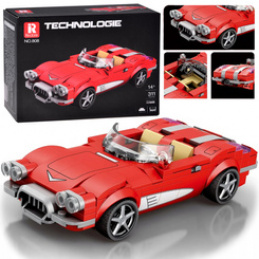 Klocki techniczne Retro auto CZERWONY KABRIOLET z lat 50. 311-ele ZA5790 uniwersalny