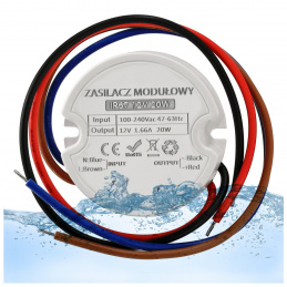 LED zdroj pro box - IP67 - 12V - 20W - 1,66A