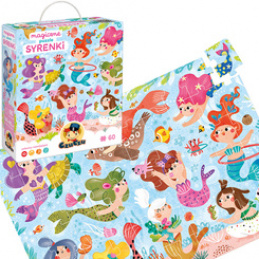 CzuCzu Duże Magiczne puzzle Syrenki 60 ele 4+ ZA5631 uniwersalny
