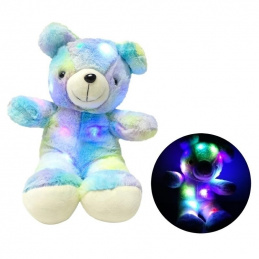 B48F ŚWIECĄCY KOLOROWY MIŚ LED 45CM BLUE