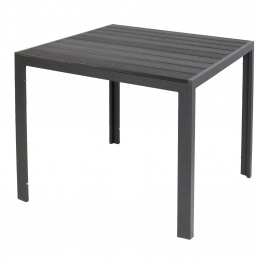 Linder Exclusiv Gartentisch  Aluminium Anthrazit Milano 90x90x74 cm