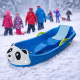 Aga Kinder Schlitten  DS497 Panda, Kinderschlitten aus Kunststoff, Stabiler Schneebob, Rodelschlitten für Kinder