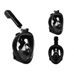 Gesichtsschnorchelmaske S/M Schwarz ISO