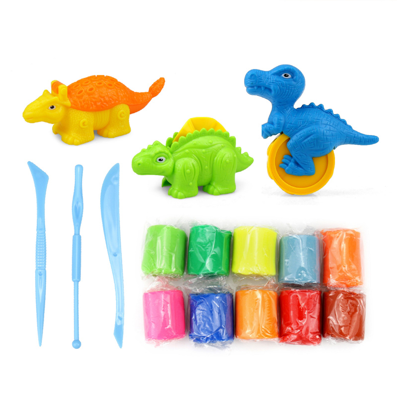Aga4Kids Knettmasse 10 Stück mit Dinozubehör