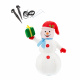 Aga Aufblasbarer LED-Schneemann 120 cm