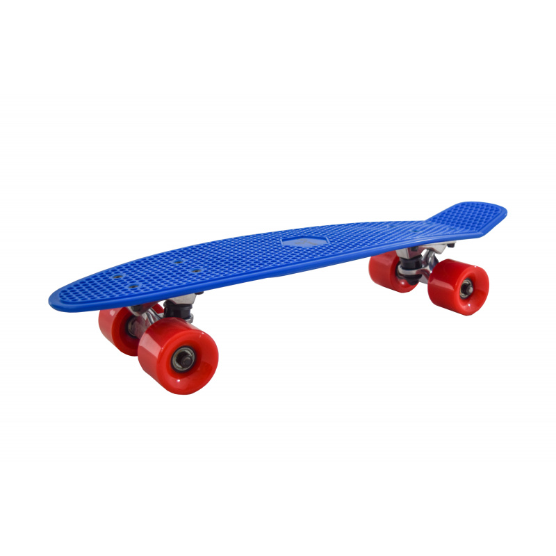 Spartan Pennyboard Blau, 60kg Belastbar, Pennyboard, Longboard, Skateboard