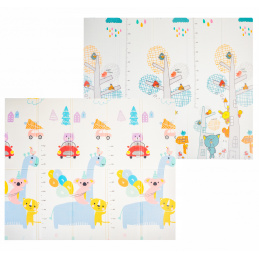 Aga4Kids Kinder Spielmatte 200x180 cm MR134 Krabbelmatte, Spielmatte doppelseitig, Spielunterlage ,Spielteppich, Spielteppich für Kinder