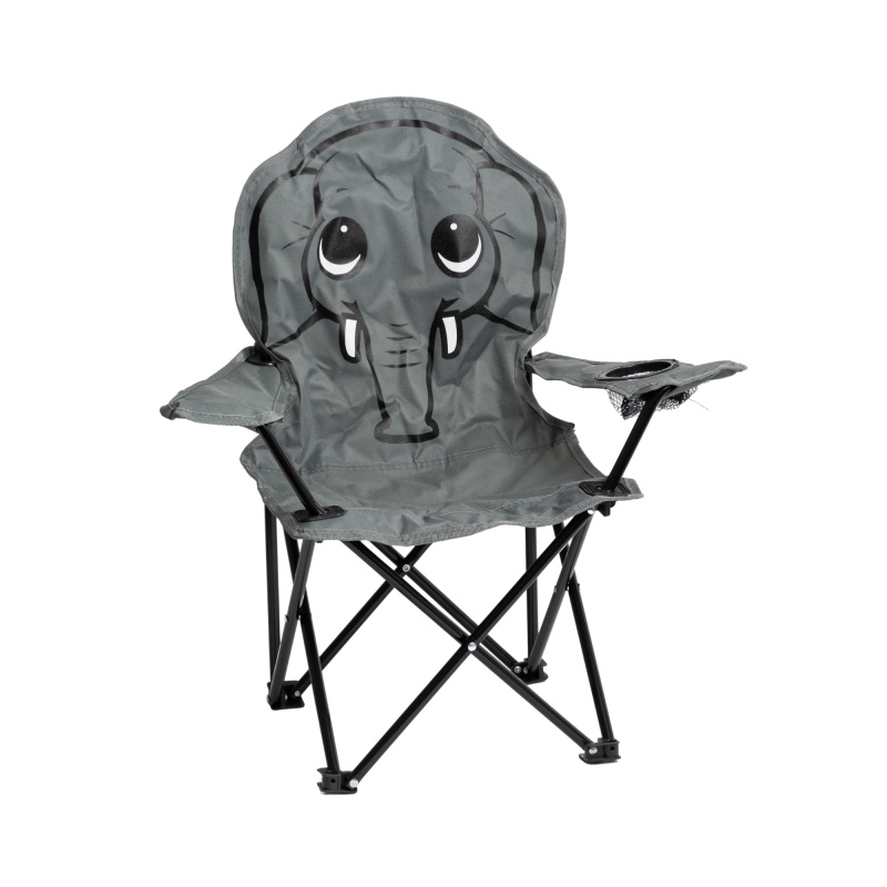 Linder Exclusiv Campingstuhl für Kinder Klappstuhl Gartenstuhl Kind Klappsessel Kinderklappstuhl Elefant