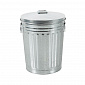 Linder Exclusiv Verzinkter Abfalleimer mit Deckel 30l