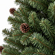 Aga Weihnachtsbaum leicht küstlisch beschneite Fichte mit kleinen Zapfen 180 cm , Künstlicher Weihnachtsbaum, Tannenbaum mit ständer, Christbaum, Kunstbaum Weihnachten