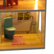 Aga MDF Holzpuppenhaus + Möbel 70cm rosa LED
