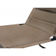 Linder Exclusiv Klappbarer Gartenliege XXL mit Baldachin Taupe