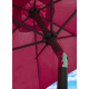 Linder Exclusiv Kippbarer Sonnenschirm, Gartenschirm Ø 250 cm,mit Kurbelmechanismus, Rot