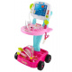 Medizinischer Wagen mit EKG-Untersuchung rosa ISO 8245