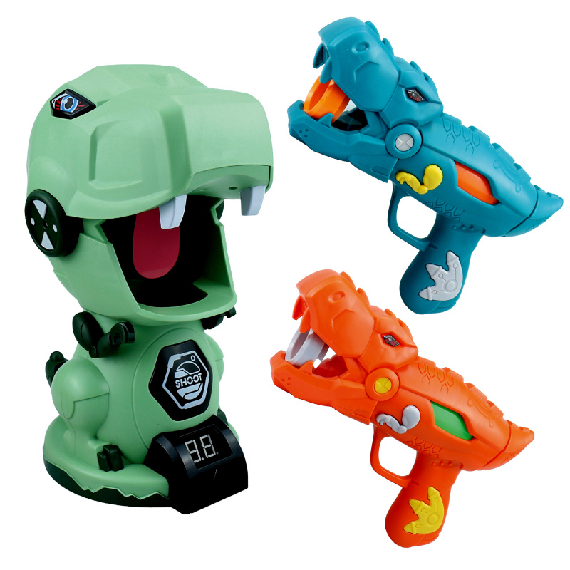 Aga4Kids Schaumstoffblaster für Patronen mit Zielscheibe Dino