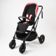 Aga Sportwagen Schwarz/Rosa