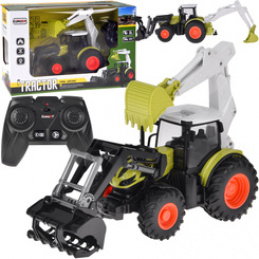 Zdalnie sterowany traktor Koparko-ładowarka spychacz na pilota  RC0718 uniwersalny