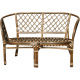 Aga Rattan-Garnitur BAHAMA Grau Rot