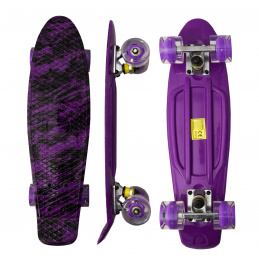 Aga4Kids Pennyboard mit LED-Rädern  100kg Belastbar, Pennyboard, Longboard, Skateboard MR6001