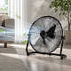 Aga Bodenventilator 50 cm Schwarz