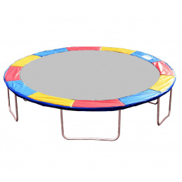 Aga Trampolin Randabdeckung, Randschutz, Trampolinzubehör, Federabdeckung für Trampolin 500 cm Tricolour