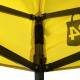Aga Verkaufsstand ohne Seitenwände 2x2 m Gelb