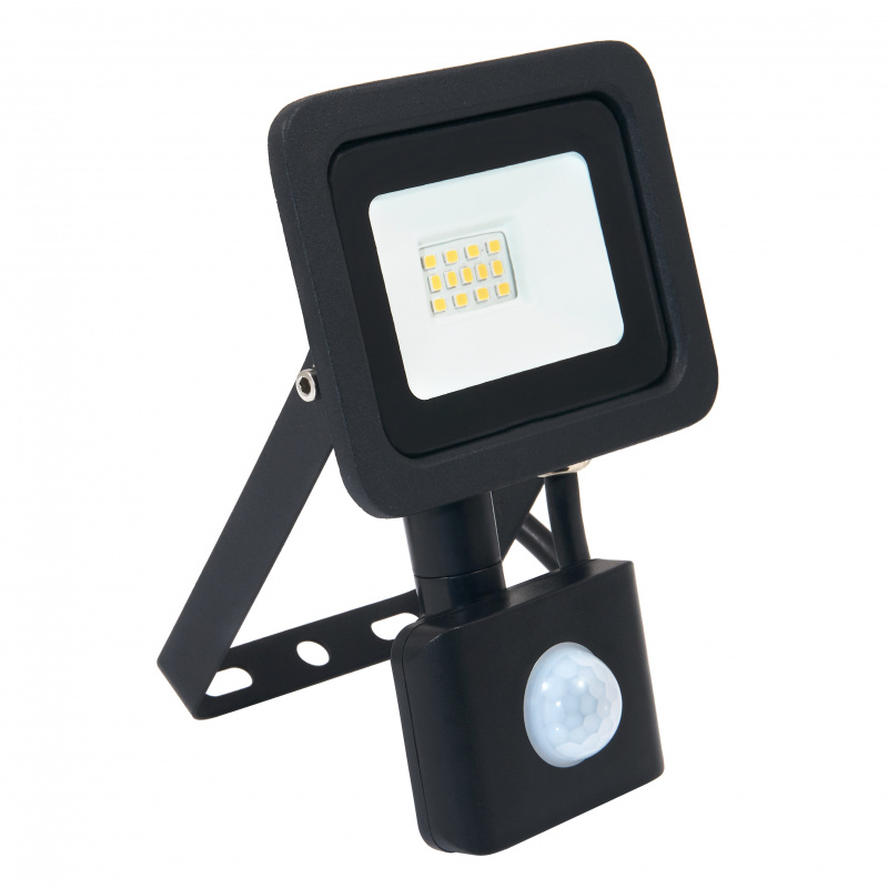 LED-Strahler RODIX PREMIUM mit PIR-Sensor LED-Strahler Aussen/Innen LED Scheiwerfer Wasserdichte - 10W - IP65 - 850Lm - kaltweiß - 6000K - 36 Monate Garantie