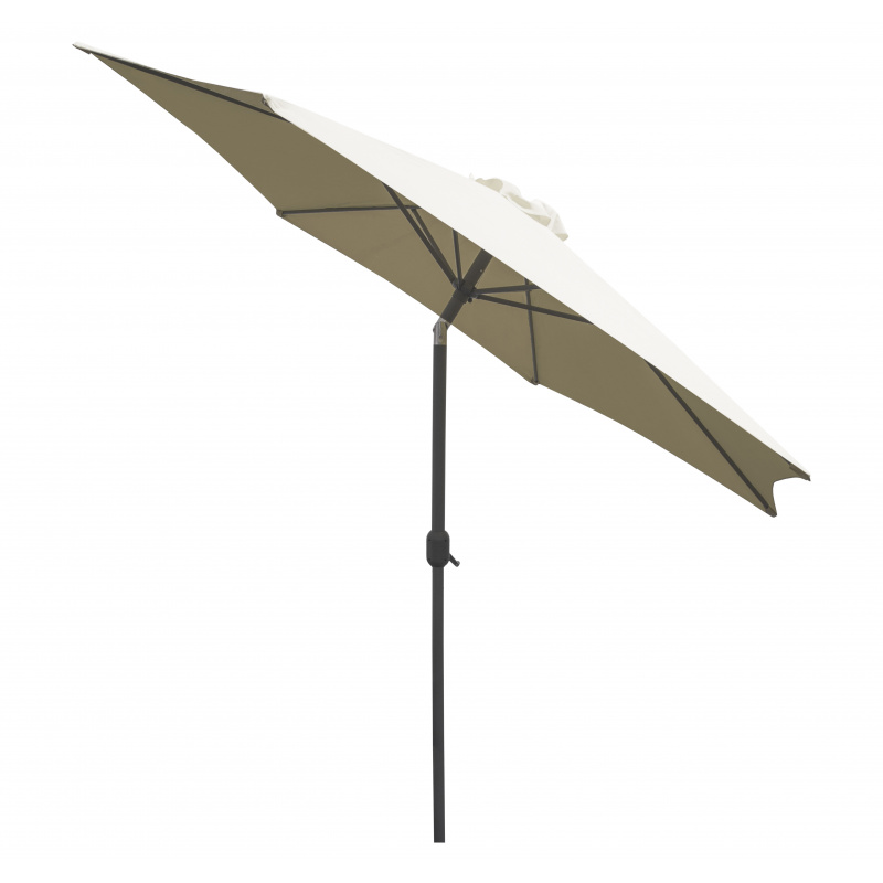 Linder Exclusiv Knick Sonnenschirm, Gartenschirm Ø 300 cm,mit Kurbelmechanismus,Beige