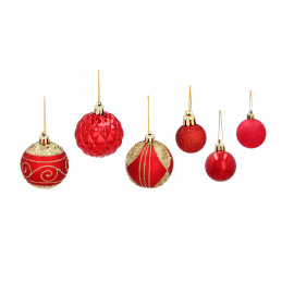 Aga Weihnachtskugeln MIX 33 Stück Rot